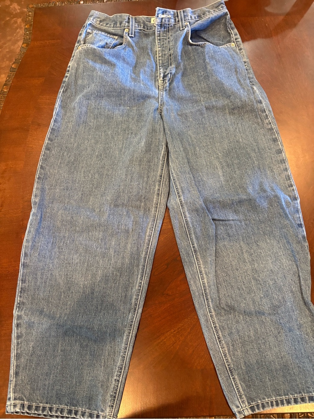 Etica Light-Blue Ankle-Length Barrel Jeans